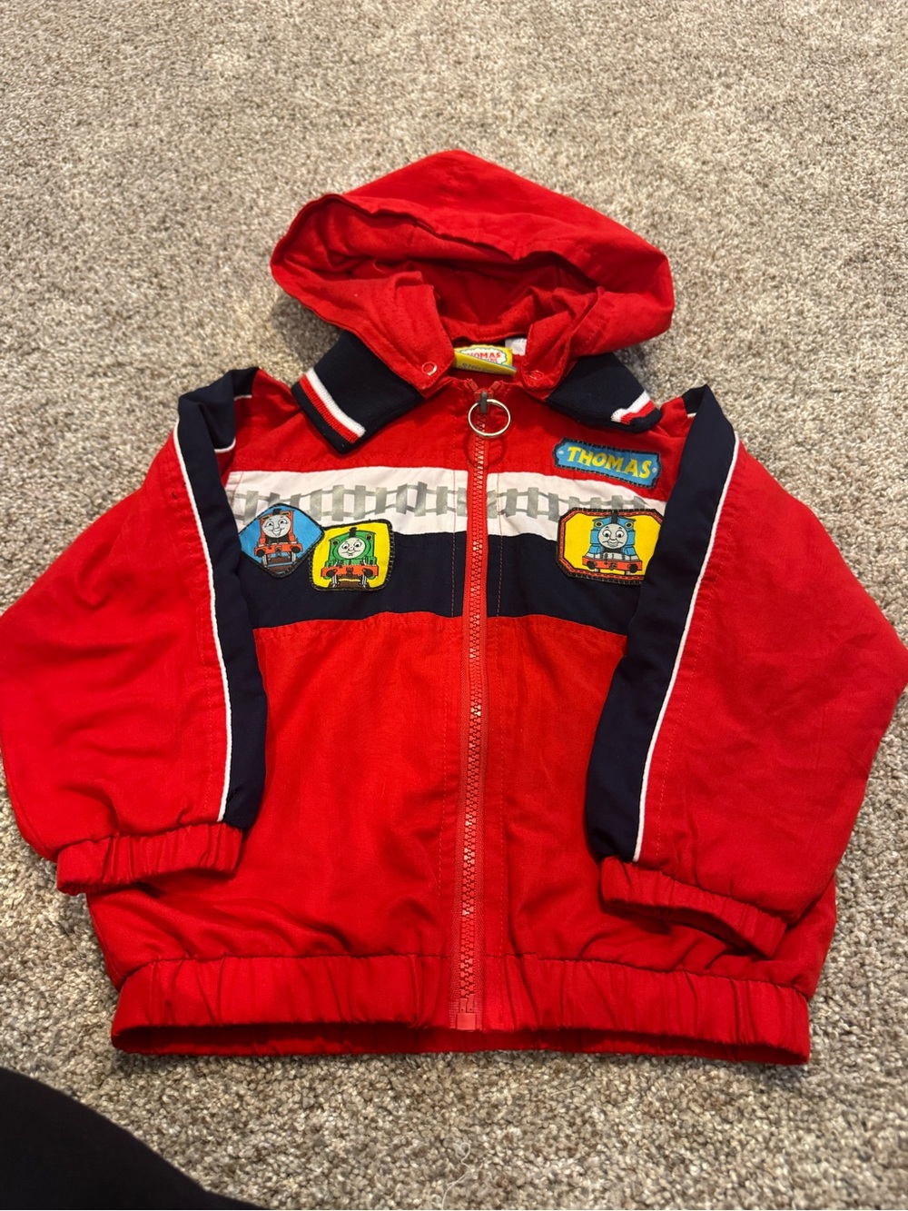 Thomas & Friends Red Hooded Jacket with Engine Patches